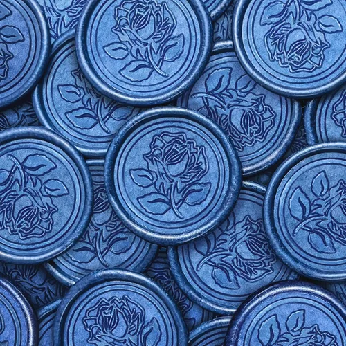 Vista 13 de 25 Piezas Calcomanías de Sellos de Cera Hechas a Mano, Sellos para Sobres, Calcomanías de Cera Autoadhesivas para Invitaciones de Fiestas de Boda