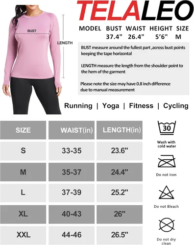 Vista 7 de TELALEO 4 Pack Women's Compression Shirt LongShort Sleeve Performance Workout Baselayer Athletic Top Sports Gear