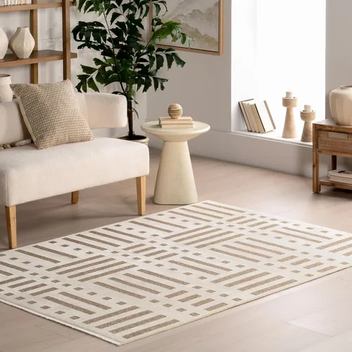 Vista 22 de nuLOOM Versa Collection - Alfombra reversible de 4 x 6 pies, lavable a máquina, resistente a las manchas, fácil almacenamiento, certificado