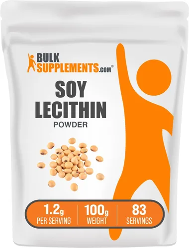 Vista 9 de BulkSupplements. com - Lecitina de soja en polvo, suplemento nutricional, grado alimenticio, sin gluten, 0.04 oz por porción, 17.64 oz (1,1 libras)