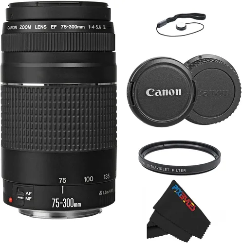 Vista 8 de Canon EF 75-300mm f/4-5.6 III Objetivo zoom telefoto para cámaras Canon SLR, 6473A003 (Reacondicionado)