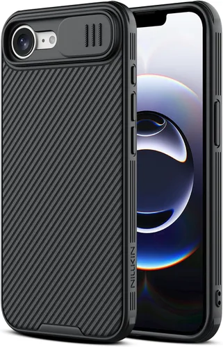 Vista 8 de Nillkin Funda para iPhone 16 con cubierta deslizante para cámara, [protección mejorada de lente de cámara] Funda protectora delgada a prueba