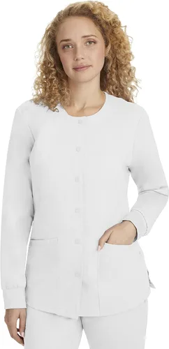 Vista 17 de Healing Hands Chaqueta médica con cierre de presión frontal para mujer Daisy 2-Way Stretch Uniform 5063 4 Pockets, 2-way Stretch Fabric, All-day