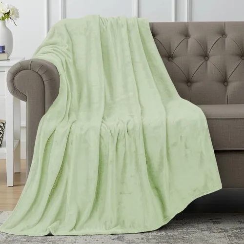 Vista 119 de Utopia Bedding - Manta de vellón de lujo, mullida, antiestática; manta de suave microfibra de 8.8 oz/yd² (300 g/m²) para sofá y cama; tamaño Gris