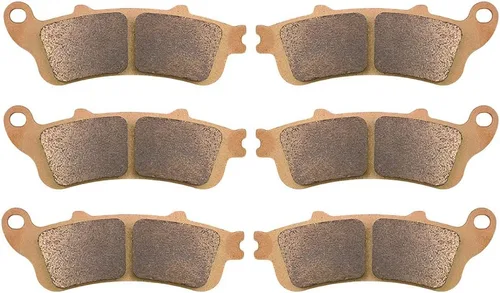 Vista 9 de AHL Juego de pastillas de freno delanteras y traseras para Honda ST1300 / ST1300 Pan European (ABS y no ABS) 2002-2007 (Semi-metálico)