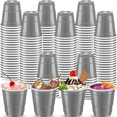 Vista 19 de 500 piezas vasos de chupito de 2 onzas de colores surtidos, vasos de chupito coloridos de plástico neón para beber, degustaciones servidas