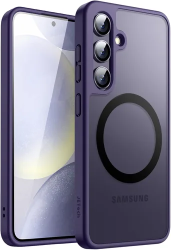 Vista 20 de JETech Estuche magnético para Samsung Galaxy S24 5G, compatible con MagSafe, funda protectora para teléfono con parte trasera translúcida y mate a