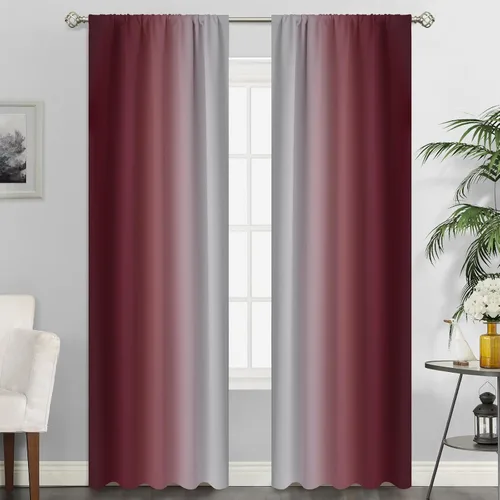 Vista 57 de SimpleHome Cortinas Pequeñas Negras Impermeables con Bolsillo para Barra Suave para Cocina, Cortinas Impermeables con Bolsillo para Barra