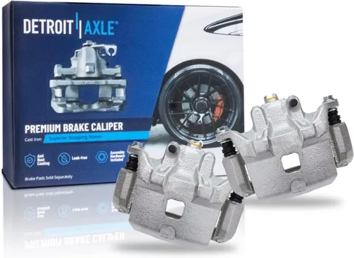 Vista 82 de Detroit Axle - Rotores de freno para Ford 2013-2019 Explorer Taurus Flex Lincoln MKT MKS, rotores de freno de disco ranurados perforados de repuesto