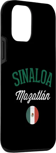 Vista 3 de Funda para iPhone 12 mini Sinaloa México Vintage Retro Estado De Sinaloa Mazatlán