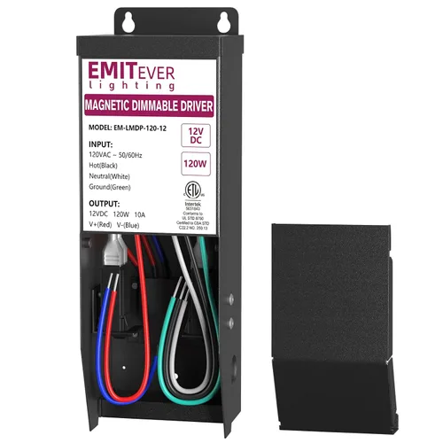 Vista 17 de EMITEVER Controlador LED magnético regulable de 200 W, fuente de alimentación magnética de transformador de 24 V, 120 VCA a 24 VCC, compatible
