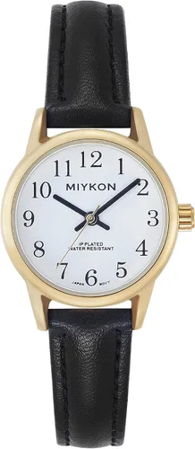 Vista 11 de Miykon Dainty Minimalist Dress Watches for Women – Small Easy Reader Analog Watch with Genuine Leather Strap and Second Hand – Japanese Quartz