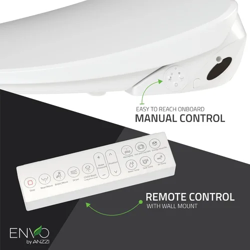 Vista 7 de ANZZI Asiento eléctrico elegante del bidé para los retretes alargados Blanco