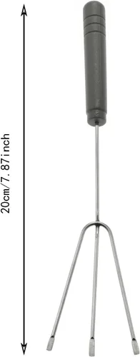 Vista 4 de Juego de 3 cucharas de tenedor de chocolate para sumergir dulces, cucharas de decoración culinaria y herramientas de inmersión de dulces para platos