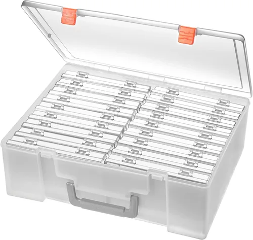 Vista 7 de Caja de almacenamiento de fotos de 4 x 6 pulgadas, 18 cajas grandes adicionales para fotos, organizador de fotos grande, caja de fotos libre