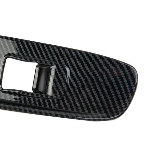 Vista 4 de Molduras de cubierta de panel de interruptor de elevalunas de fibra de carbono para Chevrolet Corvette C8 Convertible 2020-2025