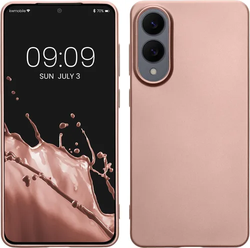 Vista 185 de kwmobile Funda compatible con Samsung Galaxy S23 - Funda protectora de silicona TPU suave y delgada - Piedra antigua
