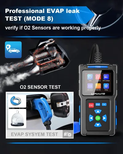 Vista 7 de Herramienta de diagnóstico del escáner T200 OBD2, lector de códigos de coche OBDII, lectores de código de motor de verificación de vehículos