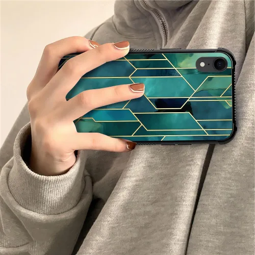 Vista 171 de Funda compatible con iPhone XR, diseño de elefantes africanos para niñas, diseño de patrón a prueba de golpes, antiarañazos, carcasa trasera