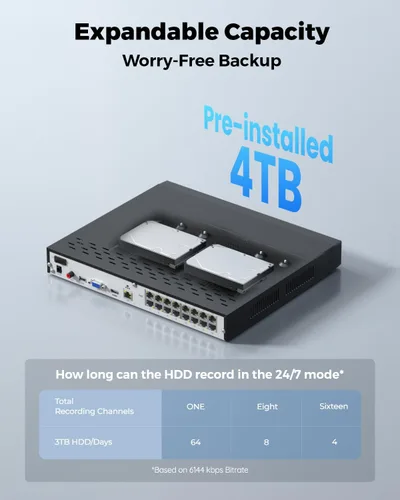 Vista 7 de REOLINK Sistema de cámaras de seguridad PTZ 4K, cámaras IP PoE para exteriores, 4X TrackMix PoE con zoom híbrido 6X, seguimiento automático, paquete