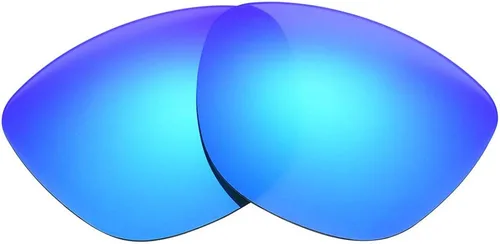Vista 3 de NicelyFit 4 pares de lentes de repuesto polarizados para gafas de sol Oakley Frogskins con marco de vidrio Espejo negro rojo fuego espejo azul hielo