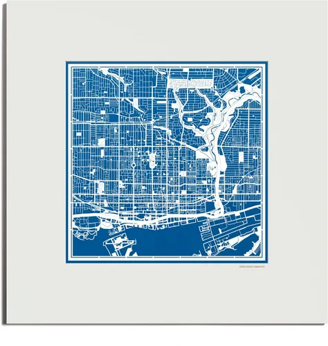 Vista 130 de O3 Design Studio San Diego, CA Paper Cut Map Matted Grey 20x20 in Paper Art