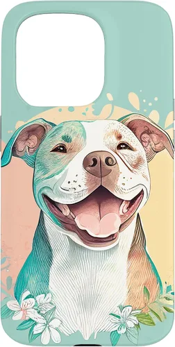 Vista 14 de Pit Bull - Carcasa para iPhone 17, diseño artístico de Pitbull para mujer