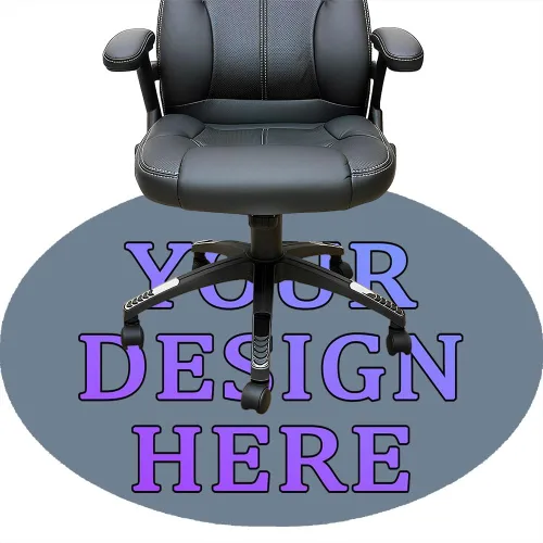Vista 11 de Tapete redondo personalizado para silla de escritorio de oficina, diseño de tu propio logotipo de foto, texto, alfombrillas circulares