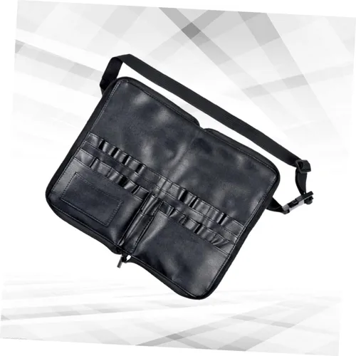 Vista 2 de Beavorty Profesional cepillo de maquillaje bolsa de la cintura cosmética de la PU para las mujeres maquillaje cepillo organizador 24 tubos 4