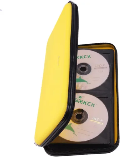 Vista 9 de Funda para CD, billetera resistente de capacidad para 72 personas, soporte para DVD para automóvil, carcasa rígida resistente, soporte para disco