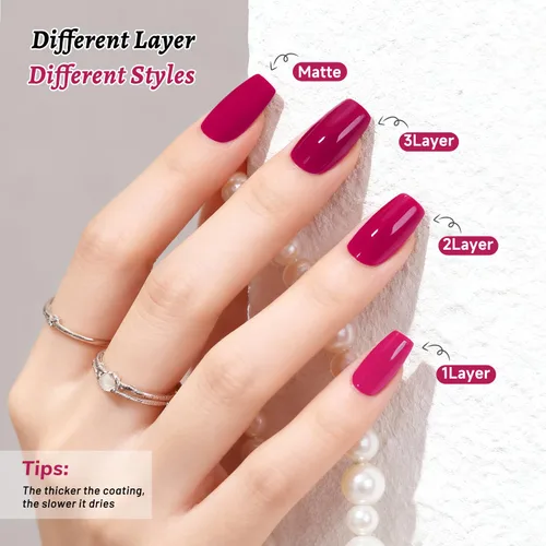 Vista 33 de OpenLive Esmalte de uñas negro de 0.6 fl oz, gran volumen, secado rápido, secado rápido y de larga duración, arte de uñas de color para bricolaje