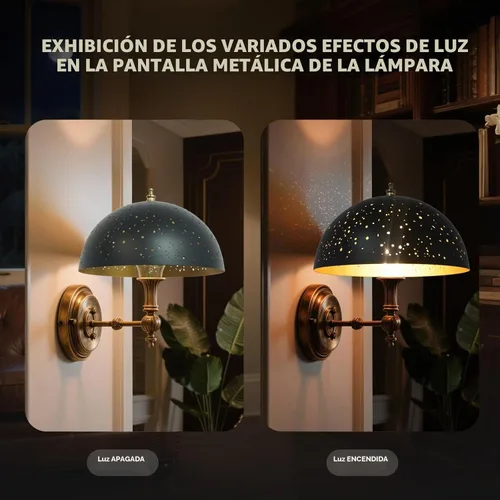 Vista 6 de ALUCSET Pantalla de lámpara con clip, cubierta de bombilla con forma de cúpula de metal, decoración de iluminación moderna, pantalla pequeña