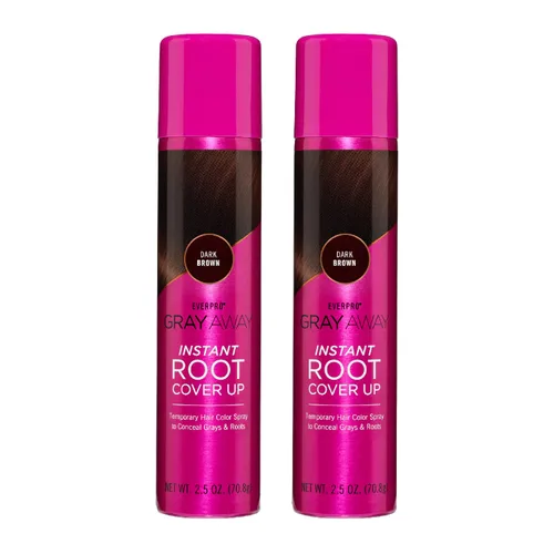Vista 17 de EVERPRO Gray Away - Spray instantáneo para cubrir raíces, 2.5 onzas, marrón claro