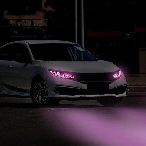 Vista 11 de TOMALL 1 par de películas de vinilo para faros delanteros, tinte de humo compatibles con Honda Civic 2016-2021, calcomanías autoadhesivas para 20%