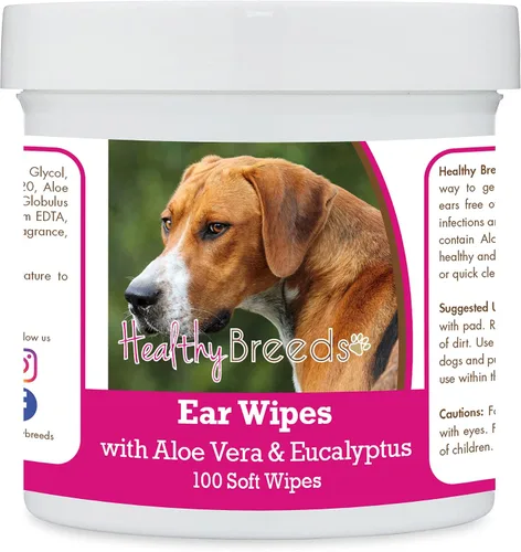 Vista 133 de Healthy Breeds Affenpinscher Toallitas de limpieza de oídos con aloe y eucalipto para perros, 100