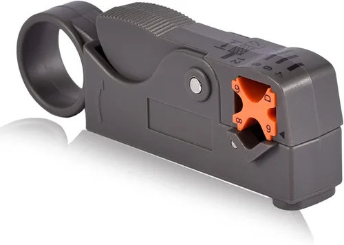 Vista 7 de 1 Unidades BNC Crimpadora herramienta, pelacables coaxiales rotativos para RG58 con 10 unids BNC Plug Crimp Connector Set