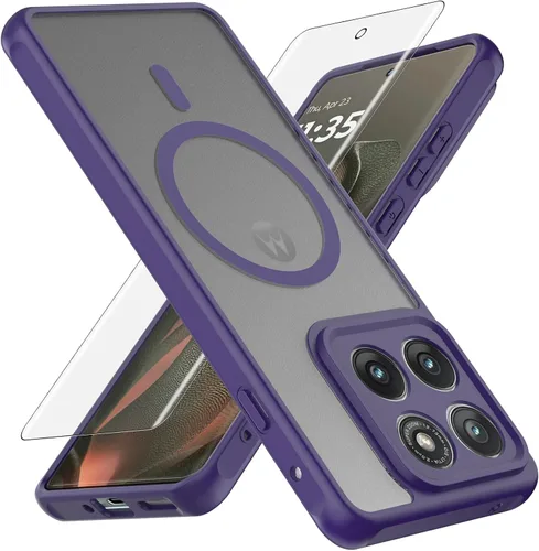 Vista 8 de Funda para Motorola Moto Edge 2025, compatible con Magsafe Rosa