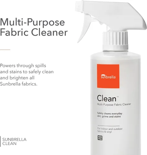Vista 3 de Sunbrella Kit de cuidado total Limpia, protege y restaura tela y tapicería Paquete de limpiador de telas, removedor de manchas y protector 16
