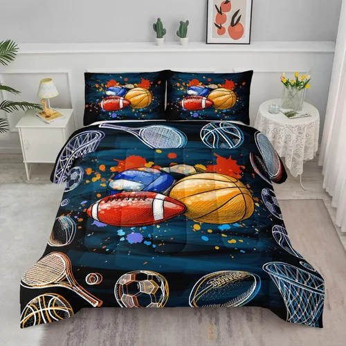 Vista 23 de Juego de edredón para niños Axolotl, tamaño individual, juego de ropa de cama con diseño de autos de carreras para niños, niñas, adolescentes