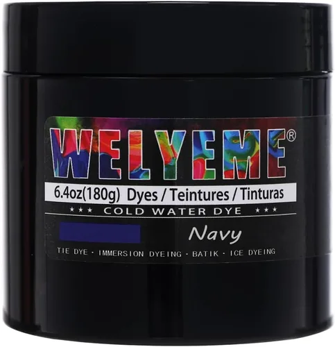 Vista 39 de Polvo de tinte para agua fría, surtido de 8 colores, 7/2-oz. frascos a granel, para teñido anudado, batik, teñido con hielo