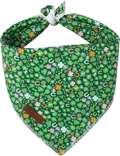 Vista 17 de Bandana de verano para mascotas - Bufanda triangular de rejilla de algodón cómoda para cachorros, pañuelo lavable para perros o gatos, niños
