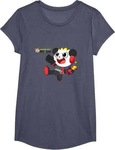 Vista 17 de Ryan's World Super Spy Combo Panda Camiseta, gris, S Asfalto