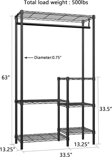 Vista 5 de Xiofio Soportes para plantas para interiores y exteriores, soporte de metal resistente para plantas, estante grande para plantas, estantes