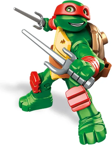 Vista 6 de Mega Bloks Teenange Mutant Ninja Turtles Raph Balancín Stunt Building Playset