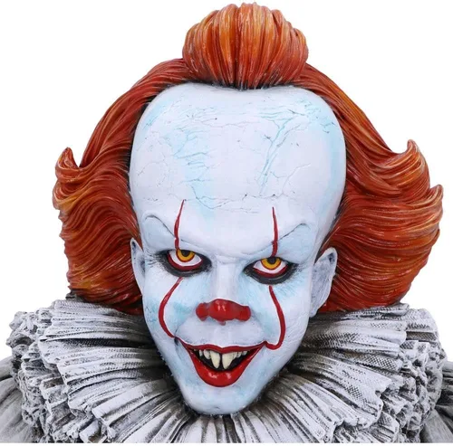Vista 5 de Nemesis Now Busto Pennywise con licencia oficial de IT Capítulo 2, blanco, 11.8 in