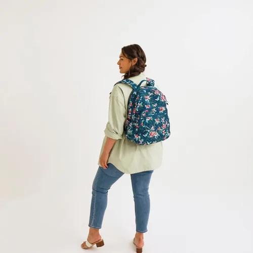 Vista 7 de Vera Bradley - Mochila Campus de algodón para mujer