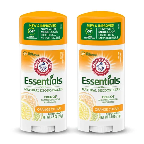 Vista 4 de ARM & HAMMER Essentials - Desodorante natural sin perfume, 2.50 onzas (paquete de 2)