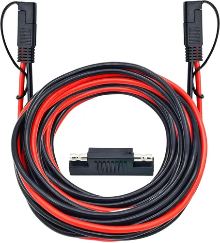 Vista 6 de Cable de extensión SAE de 10 pies 10 AWG SAE a SAE de desconexión rápida, cable de extensión de panel solar con adaptador de polaridad SAE inversa