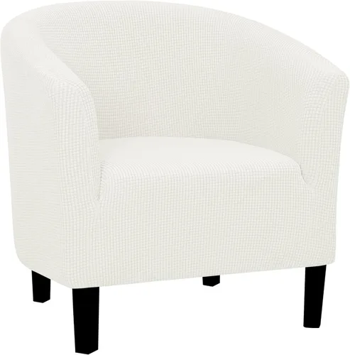 Vista 15 de Easy-Going Funda elástica para sillón de club de 1 pieza, funda para sofá de bañera de barril, protector de muebles, funda de sofá jacquard