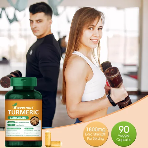 Vista 6 de Cúrcuma Curcumina 1800mg con 95% Curcuminoides y Pimienta Negra – Fórmula de Alta Absorción para Articulaciones, Inflamación y Apoyo Inmunológico